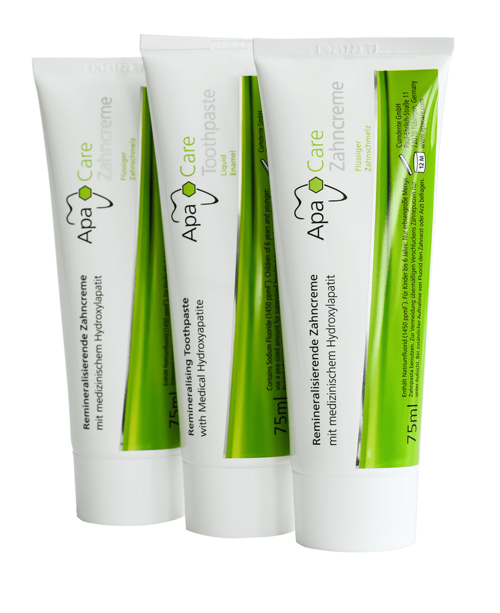 3x Dentifricio remineralizzante con fluido smalto dentale