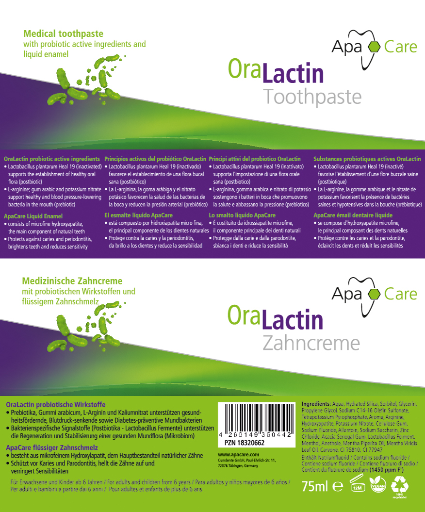 OraLactin dentifricio pre e postbiotico