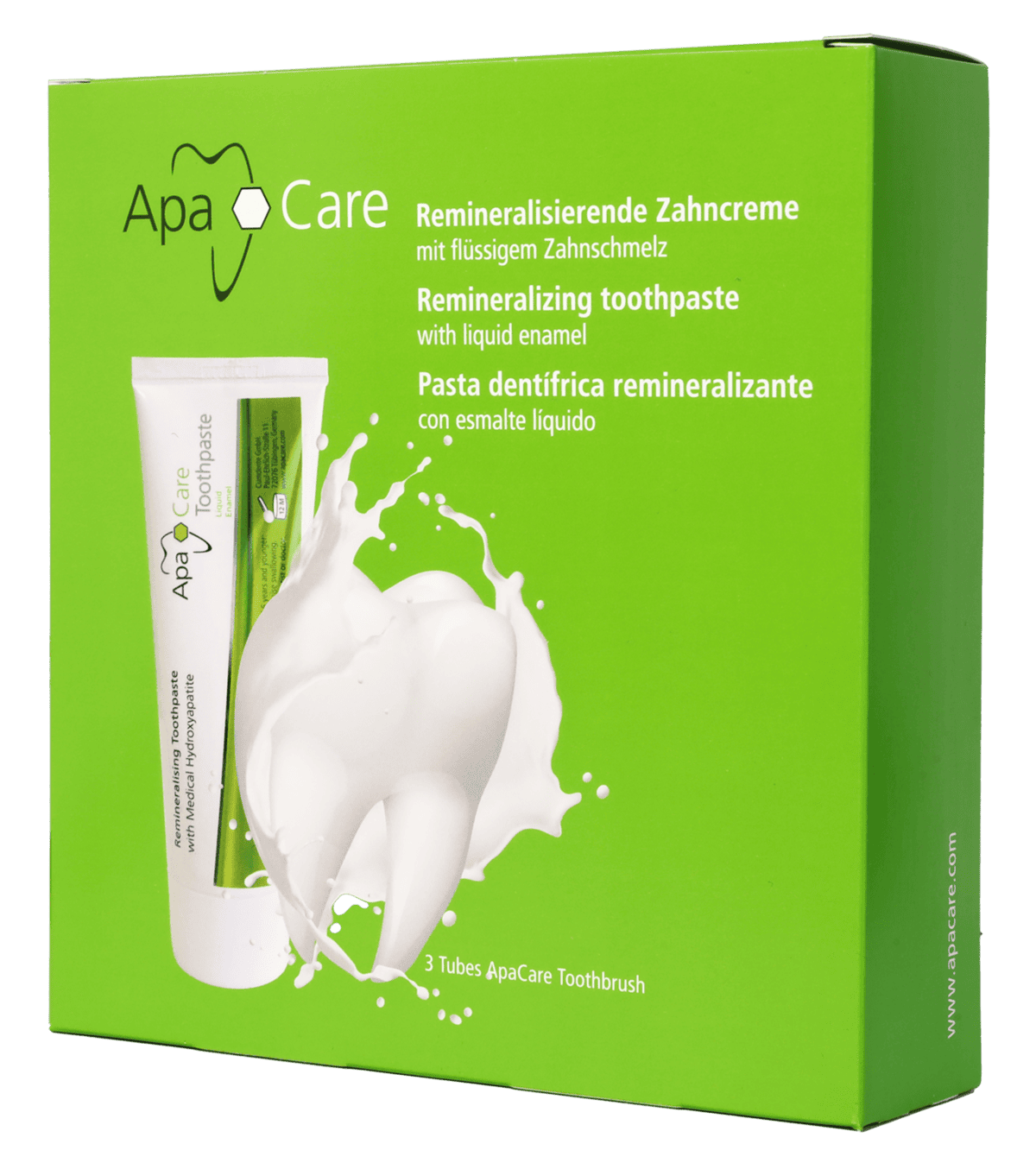 3x Dentifricio remineralizzante con fluido smalto dentale